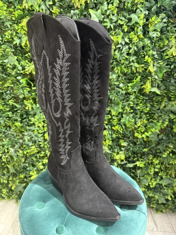 Texano Nero Scamosciato